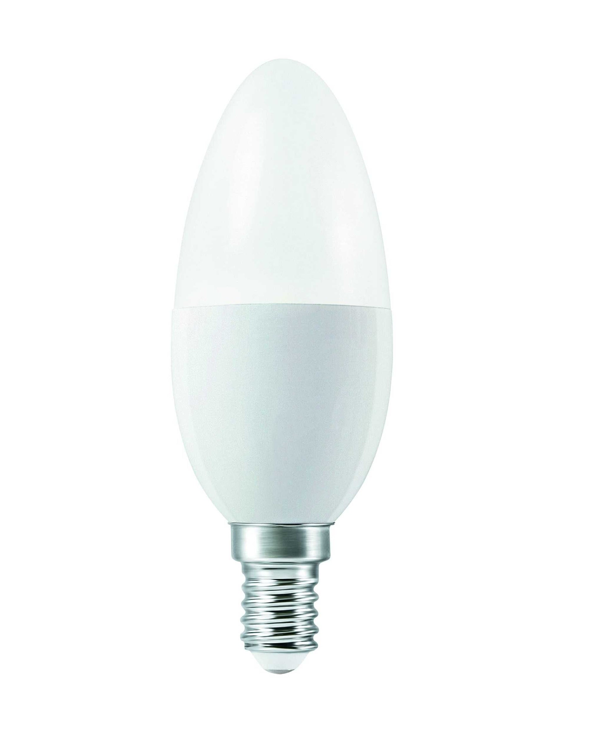 LEDVANCE Smart LEDLamp with WiFi Technology, Base: E14, Di mmable, Tunable White (2700-6500K), RGB Colors Changeable, Replaces Incandescent Lamps with 40 W, SMART+ WiFi Candle Multicolour, 1-Pack - Deluxe Electricals