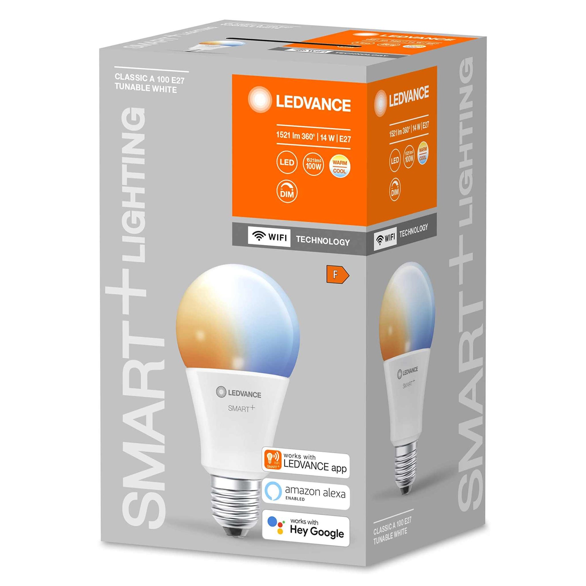 LEDVANCE Smart LEDLamp with WiFi Technology, Base: E14, Di mmable, Tunable White (2700-6500K), RGB Colors Changeable, Replaces Incandescent Lamps with 40 W, SMART+ WiFi Candle Multicolour, 1-Pack - Deluxe Electricals