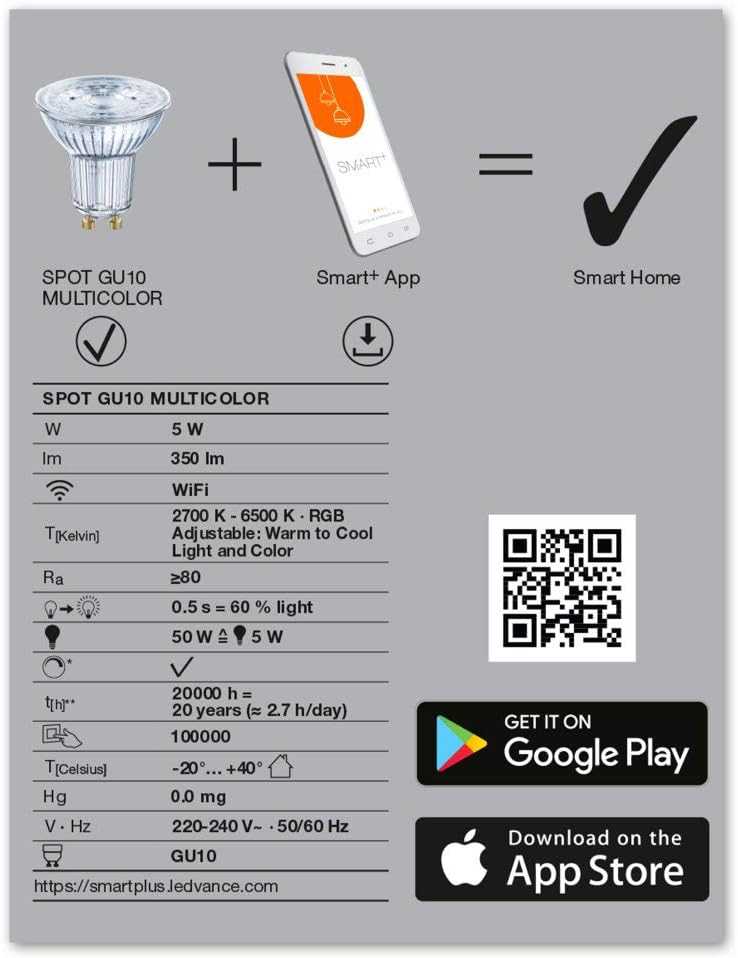 LEDVANCE Smart LEDLamp with WiFi Technology, Base: E14, Di mmable, Tunable White (2700-6500K), RGB Colors Changeable, Replaces Incandescent Lamps with 40 W, SMART+ WiFi Candle Multicolour, 1-Pack - Deluxe Electricals