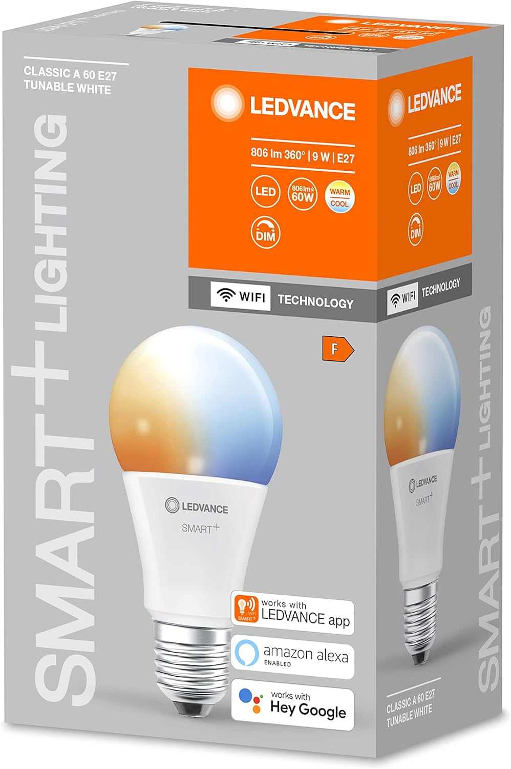 LEDVANCE Smart LEDLamp with WiFi Technology, Base: E14, Di mmable, Tunable White (2700-6500K), RGB Colors Changeable, Replaces Incandescent Lamps with 40 W, SMART+ WiFi Candle Multicolour, 1-Pack - Deluxe Electricals