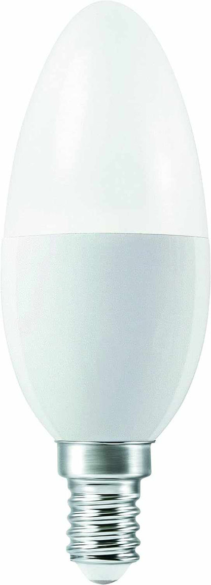 LEDVANCE Smart LEDLamp with WiFi Technology, Base: E14, Di mmable, Tunable White (2700-6500K), RGB Colors Changeable, Replaces Incandescent Lamps with 40 W, SMART+ WiFi Candle Multicolour, 1-Pack - Deluxe Electricals