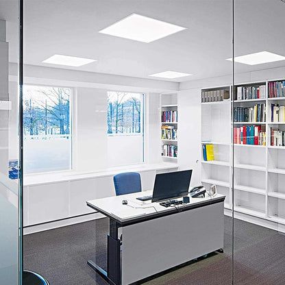 ESNCO Panel Light 60 Watt LED Ceiling Light, White, 60 x 60 Square - Deluxe Electricals