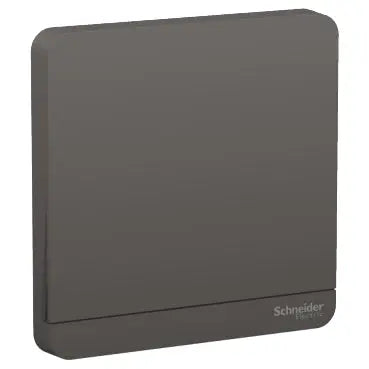 Schneider AvatarOn Dark Grey finish reference – 1-gang cover plate (E8331_DG), official Schneider range photography shown for colour/finish context, not this exact SKU