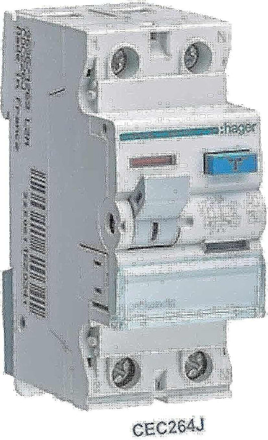 Hager Earth Leakage Circuit Breaker - 63A 2Pole 100MA (ELCB/RCCB) CEC264J - Deluxe Electricals