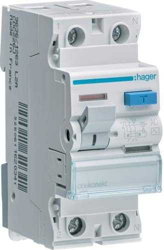 Hager Earth Leakage Circuit Breaker - 63A 2Pole 30MA (ELCB/RCCB) - CDC264J - Deluxe Electricals