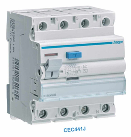 Hager Earth Leakage Circuit Breaker (Cec441J) - Deluxe Electricals