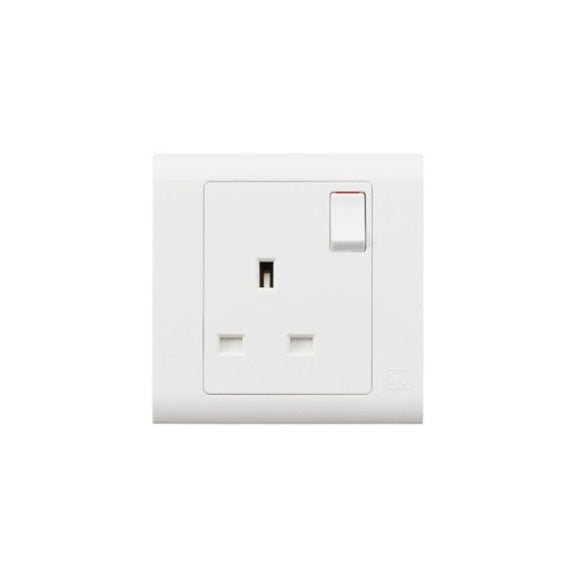 مقبس كهربائي MK Essentials 13A 1G SP، أبيض MV2757WHI