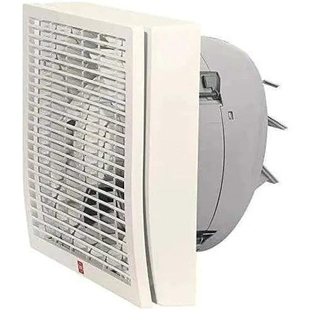 KDK 8in window-mount exhaust fan, model 20WHCT, white with front grille. UAE