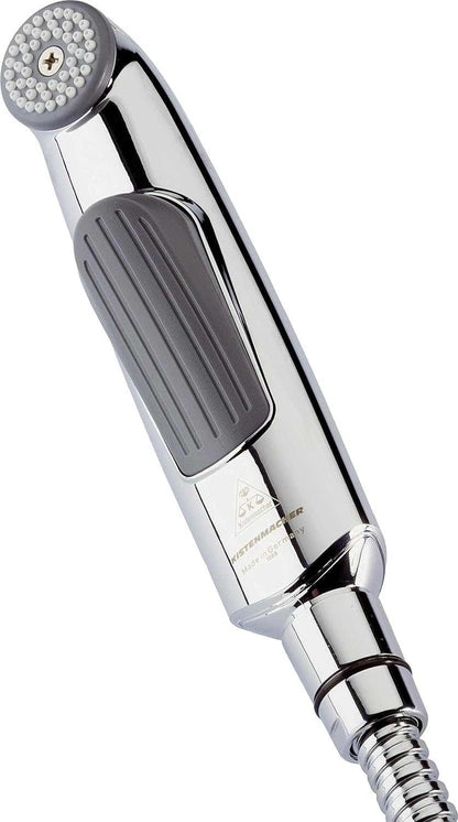 Kistenmacher Deluxe Chrome, Complete Set with bidet handle and 100 cm flexible metal hose, Made in Germany - Deluxe Electricals