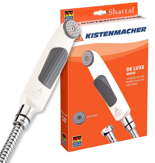 Kistenmacher Deluxe White, complete with Bidet handle and 100 cm flexible metal hose, Made in Germany - Deluxe Electricals