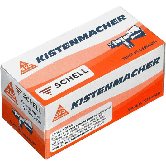Kistenamacher Angle Valve 1/2" x 1/2", 5630 G0 0220, Made in Germany - Deluxe Electricals