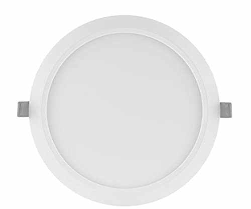 Ledvance 18W 8inch 6500K LED Slim Round Downlight Luminaire, White - Deluxe Electricals