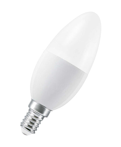 LEDVANCE Smart LEDLamp with WiFi Technology, Base: E14, Di mmable, Tunable White (2700-6500K), RGB Colors Changeable, Replaces Incandescent Lamps with 40 W, SMART+ WiFi Candle Multicolour, 1-Pack - Deluxe Electricals