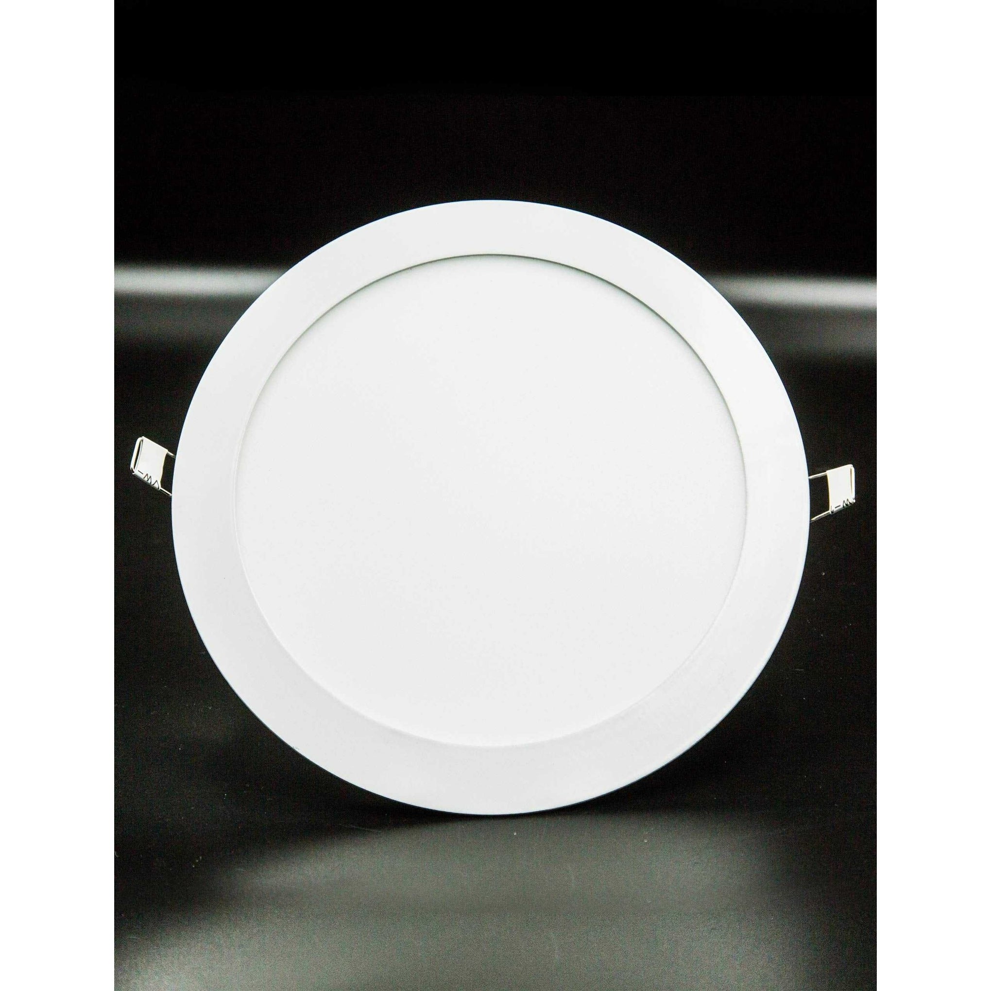 Max 20W 8-inch LED Ceiling Light Panel, Round Ultrathin, AC185-265V With Driver, Light Color Warm White) - Deluxe Electricals