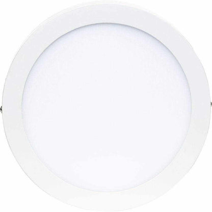 Max Round Surface LED Ceiling 8in Panel Light - White (20W) - Deluxe Electricals