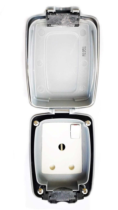 MK MASTERSEAL - 86893GRY - 15 Amps Switched Socket Outlet - Deluxe Electricals