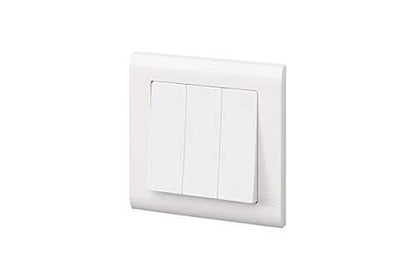 MK Essentials 10AX 3G 2WAY Switch - Wide Rocker - Deluxe Electricals