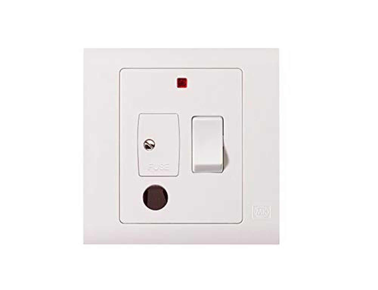 MK Essentials 1G 13A Switched Fused Connection Unit with NEON & Flex MV1031WHI - Deluxe Electricals