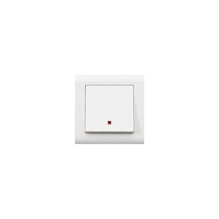 MK Essentials MV4787NWHI 20AX 1G DP wide rocker switch with neon indicator on white wall plate. UAE