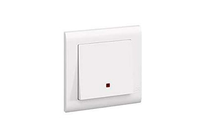 MK Essentials 20AX 1G DP Wide Rocker Switch with NEON MV4787NWHI - Deluxe Electricals