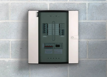 Hager commercial distribution board installation — genuine Hager installation photography (representative application)