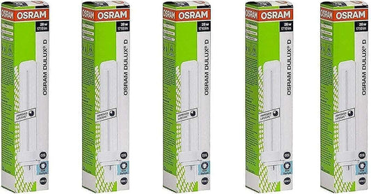 Osram 26W 2Pin Dulux D, Daylight - (Pack of 5) - Deluxe Electricals