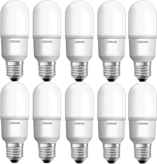 Osram LED Value Stick Bulb 12W Cool White E27 Base 4000K - Pack of 10 - Deluxe Electricals