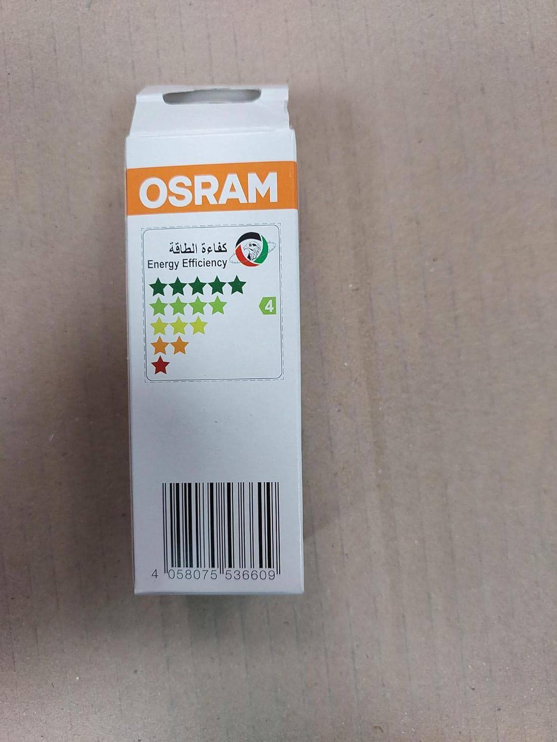 Osram Led Bulb E14 Candle Lamp 5.5W Day Light 6500K Frosted Long Life Upto 15000 Hours, White - Deluxe Electricals