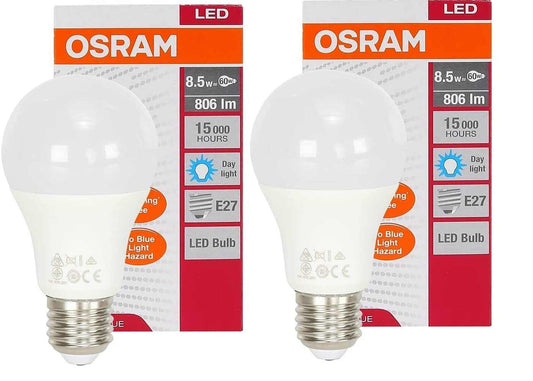 Osram Led Bulb - E27 8.5W Cool Daylight 2 Pack - Deluxe Electricals
