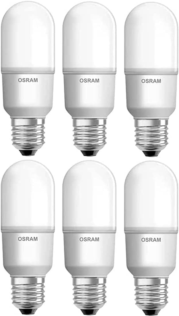 Osram Led Bulb Pack E27 Value Stick Daylight Lamp 12W 6500K - Combo Of 6 - Deluxe Electricals