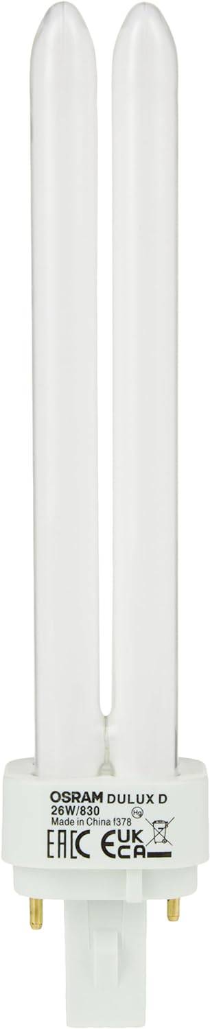 Osram Compact Fluorescent Lamp Dulux D 26 W 2Pin Warm White - Deluxe Electricals