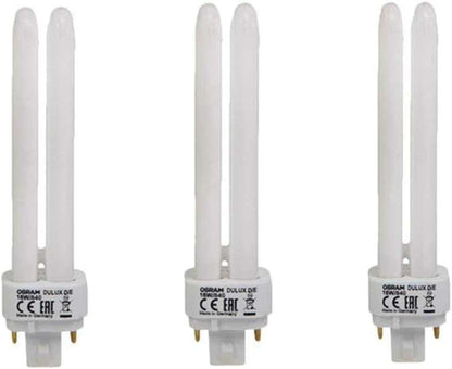 Osram Dulux D 18W 2 Pin CFL Bulb Warm White - Pack of 3 - Deluxe Electricals