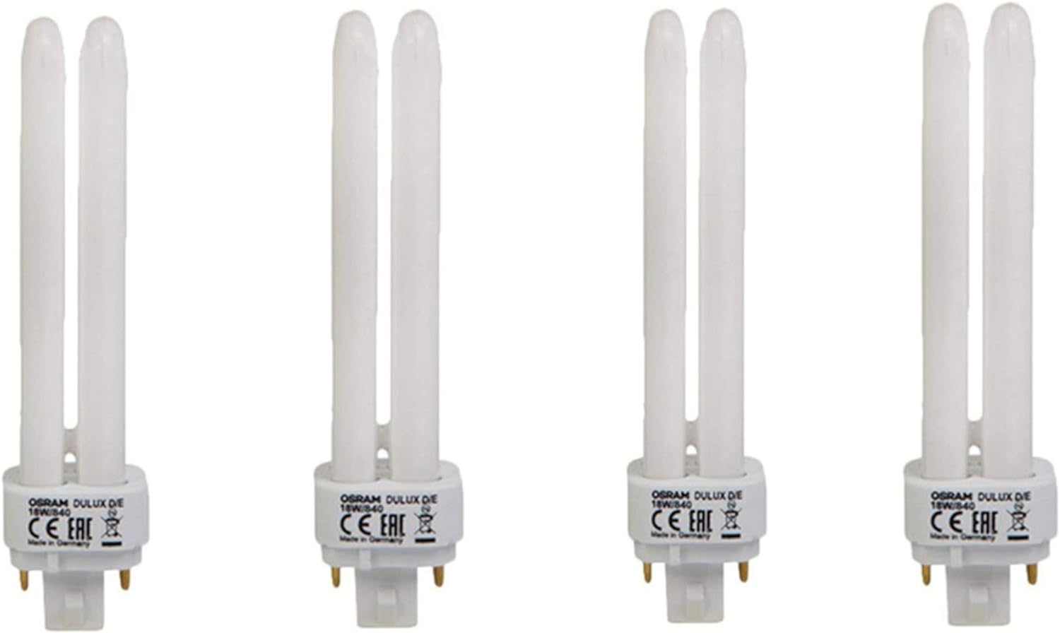 Osram Dulux D 18W 2Pin 830 Warm White (Pack Of 4) - Deluxe Electricals