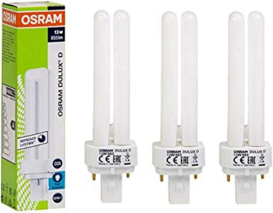 Osram Dulux D 2 Pin 13 W Cool Daylight - (Pack Of 3) - Deluxe Electricals