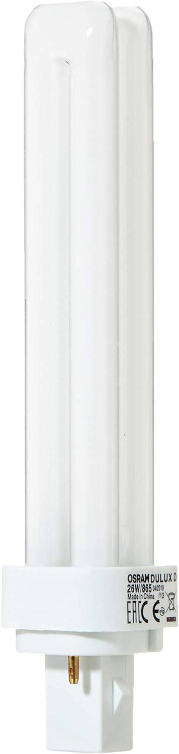 OSRAM Dulux-D, 26 Watt 26W / G24D-3 Cap / 865 Daylight Color - Deluxe Electricals