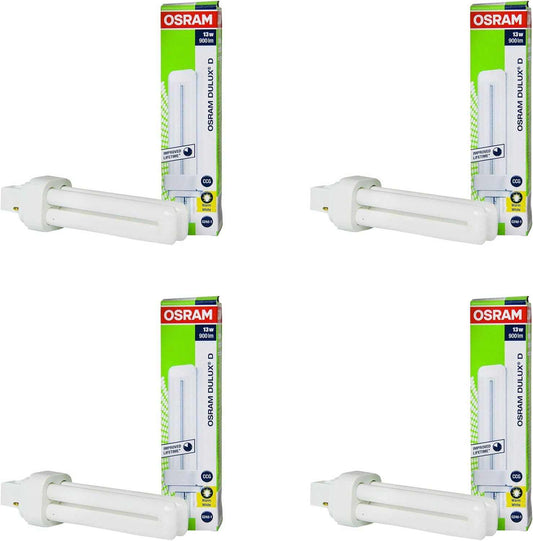 Osram Dulux D/E 4 Pin 18 W, Warm White - (Pack of 4) - Deluxe Electricals