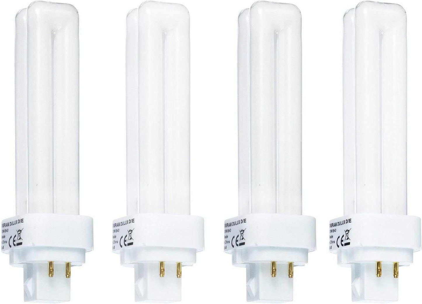 Osram Dulux D/E 4 Pin 18 W, Warm White - (Pack of 4) - Deluxe Electricals