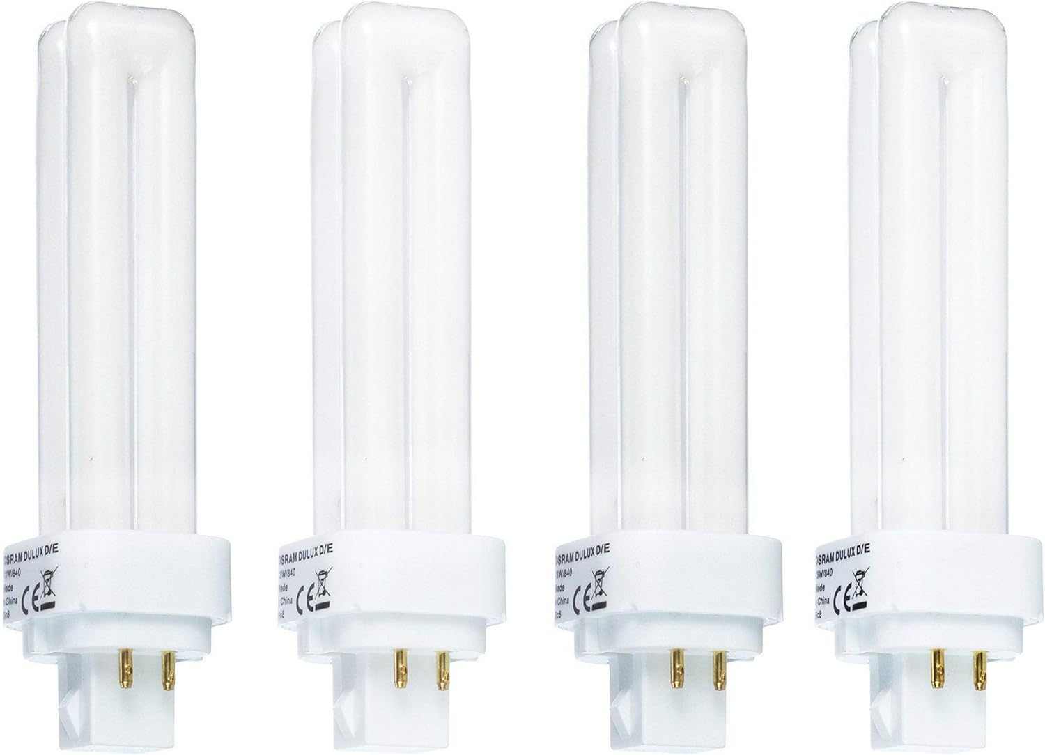 Osram Dulux D/E 4 Pin 18 W, Warm White - (Pack of 4) - Deluxe Electricals