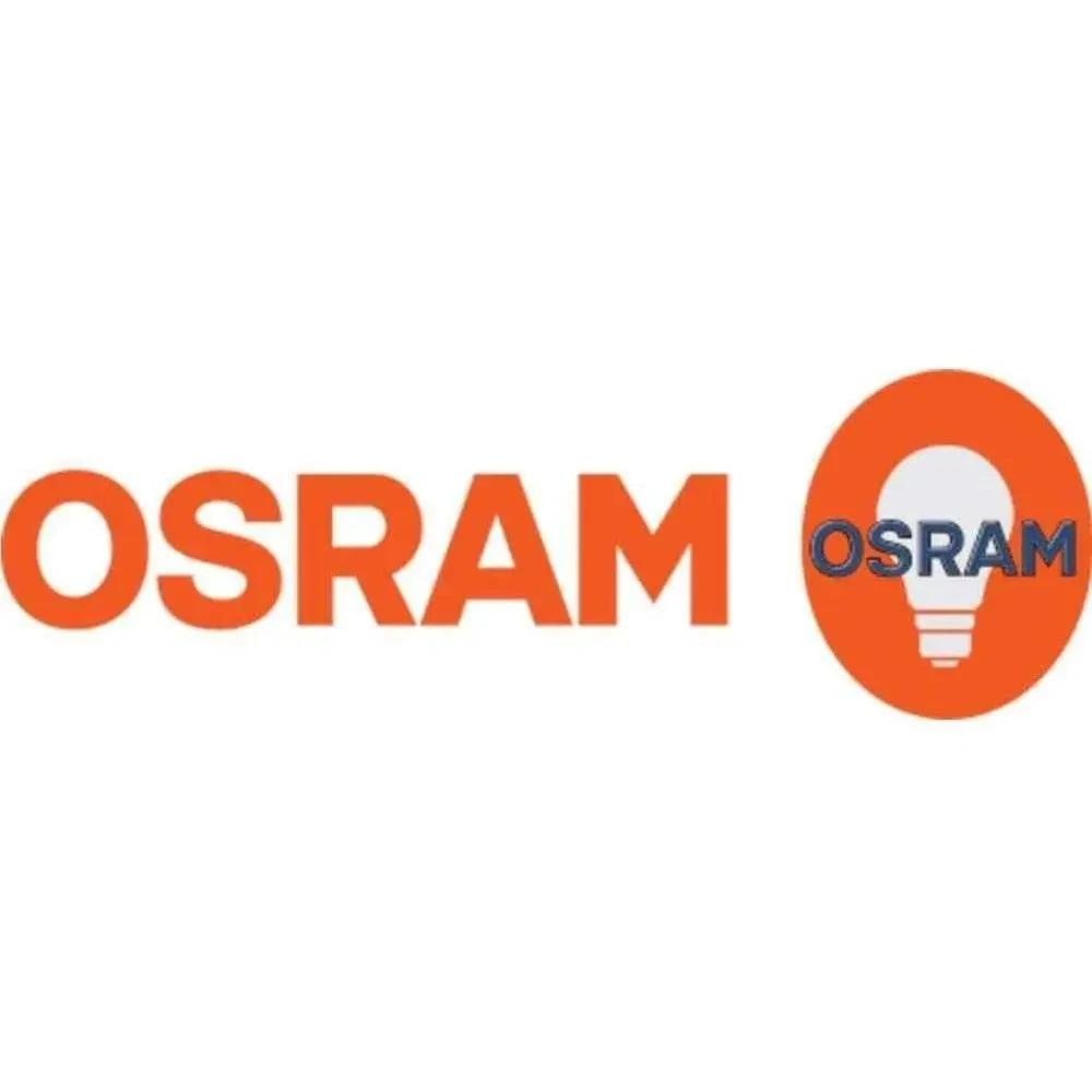 Osram logo on white background; orange OSRAM wordmark with an orange circle and lightbulb icon. UAE