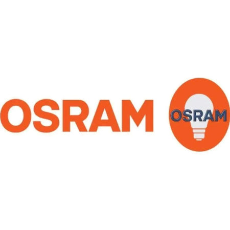 Osram logo on white background; orange OSRAM wordmark with an orange circle and lightbulb icon. UAE
