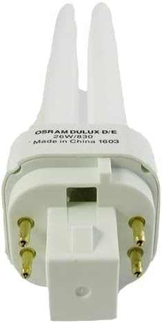 Osram PL Lamp Dulux D/E 26W 4Pin G24Q-3, 1800 Lm 3000K - Deluxe Electricals