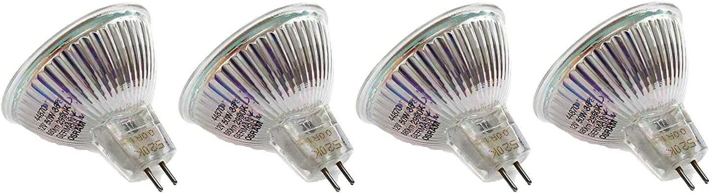 Osram GU5.3 Socket, 12V, 50W 36D, Warm White/2700K - 4 Pack - Deluxe Electricals
