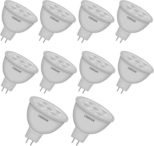 Osram LED ECO MR16 Spotlight GU5.3 Cool Daylight 6500K - Pack of 10 - Deluxe Electricals