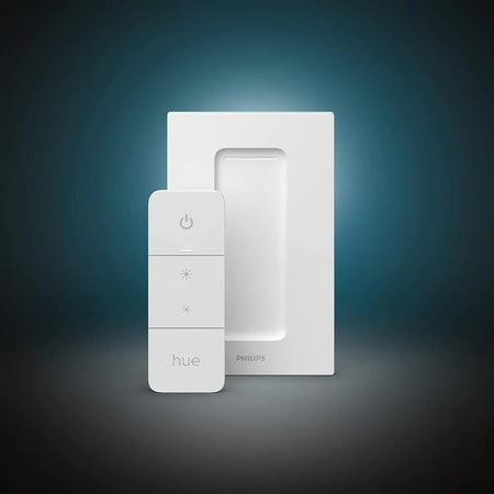 Philips Hue Dimmer Switch mounted on wall