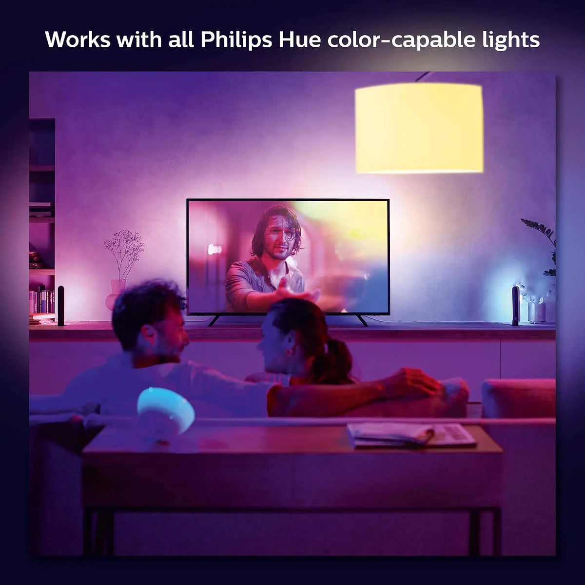 Philips Hue Play Gradient Lightstrip 65 inch ambient TV lighting