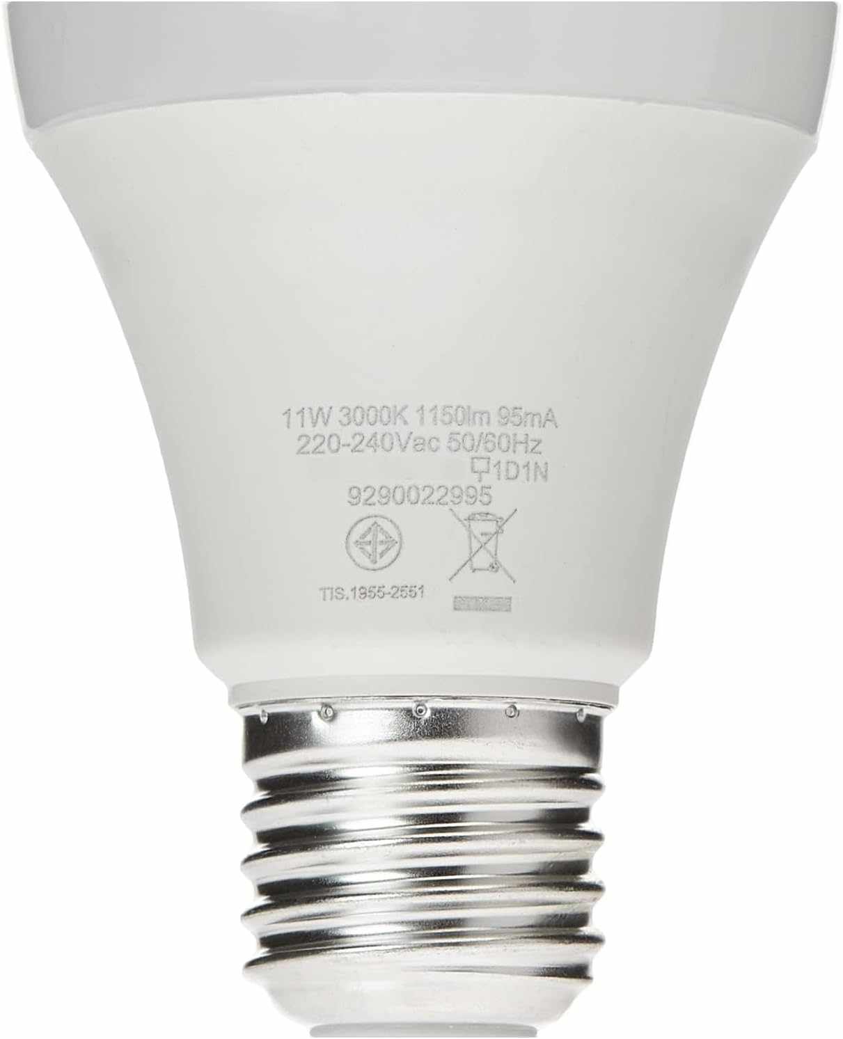 Philips Essential LED Bulb 3000K, 230V, 11W, E27, 1PF/12UAE, 929001900285, Warm White - Deluxe Electricals