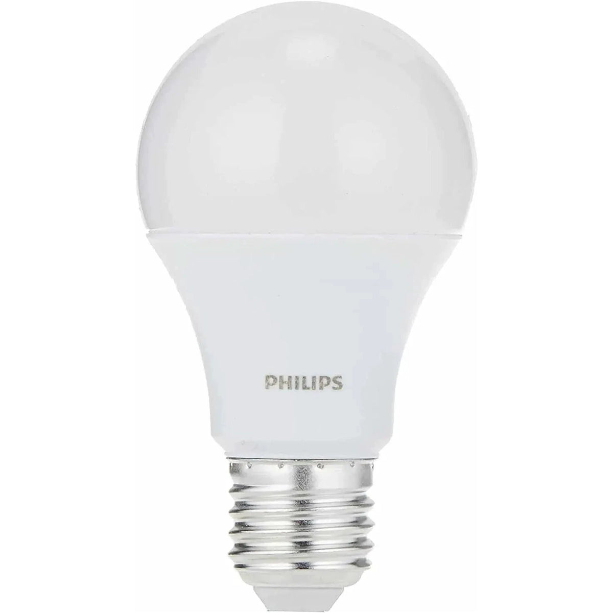 Philips Essential LED Bulb 9W, E27 base, 6500K cool daylight, front view UAE