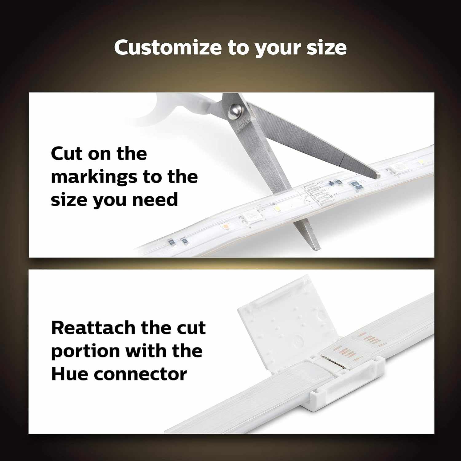 PHILIPS HUE UAE Lightstrip Plus extension V4 1 meter - Deluxe Electricals