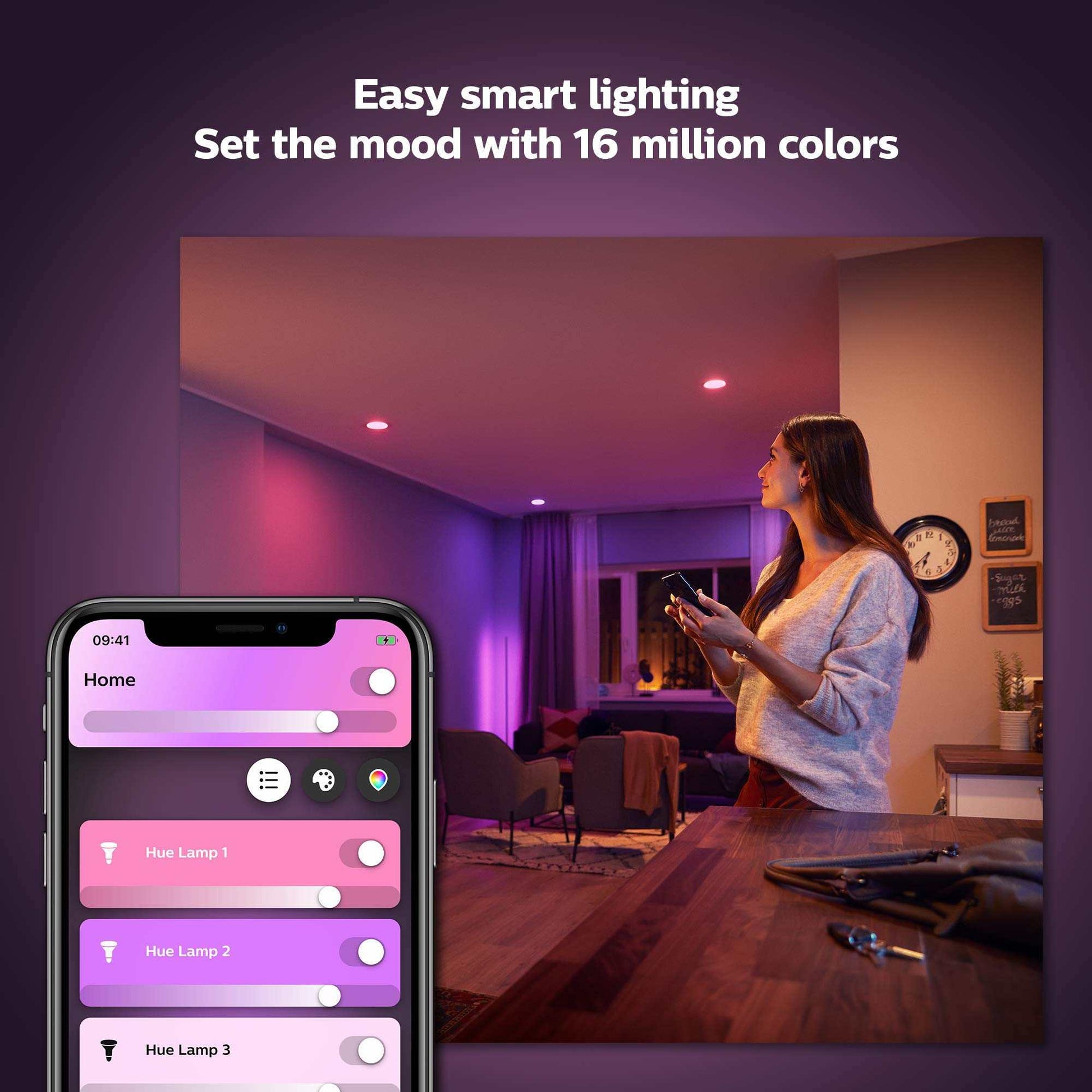 Philips Hue Uae White And Colour Ambiance Led Smart Bulb,Bluetooth & Zigbee Compatible (Hue Bridge Optional),Works With Alexa & Google Assistant - Deluxe Electricals