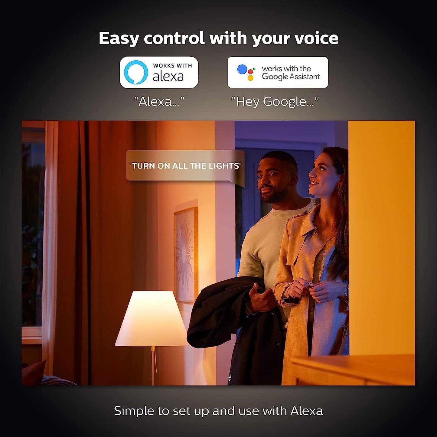 Philips Hue White and Colour Ambiance Smart Light 2 Pack [GU10 Spot] With Bluetooth. Works with Alexa, Google Assistant and Apple Homekit - Deluxe Electricals